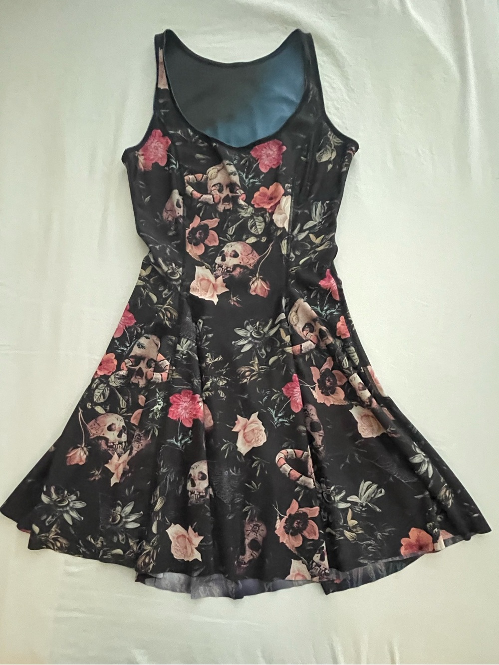 Blackmilk Museum Haunted Garden Reversible Skater Dress Size S